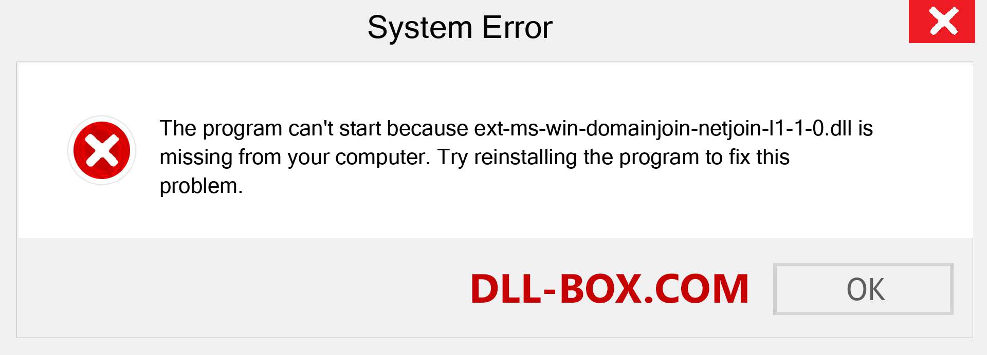  ext-ms-win-domainjoin-netjoin-l1-1-0.dll file is missing?. Download for Windows 7, 8, 10 - Fix  ext-ms-win-domainjoin-netjoin-l1-1-0 dll Missing Error on Windows, photos, images